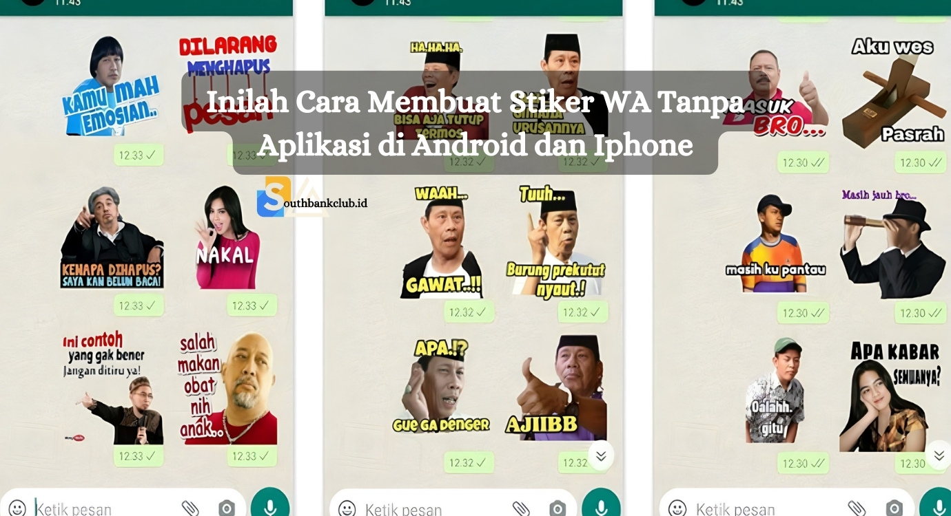 Inilah Cara Membuat Stiker WA Tanpa Aplikasi di Android dan Iphone